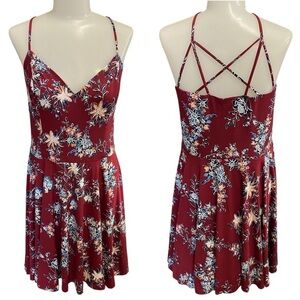 The‎ General Good Floral Mini Dress Cottagecore Festival Strappy Skater Large